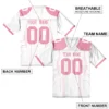 Personalized Blue Football Shirt with Team Name Number Custom Print Embroidery American Football Jersey for Men Women Youth Kids
