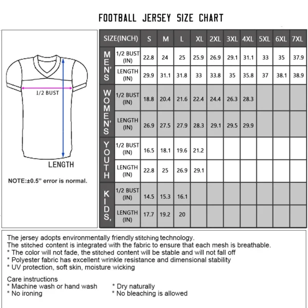 Custom American Football Jersey Orange Personalized Football Shirt with Printed Team Name Number Fans Gift for Men Women Youth