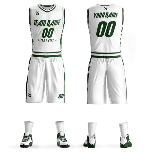 Cutom Wholesale Custom Men Kids Basketball Training Jersey Set Sport Kit Customized Basketball Jersey Uniforms Suit