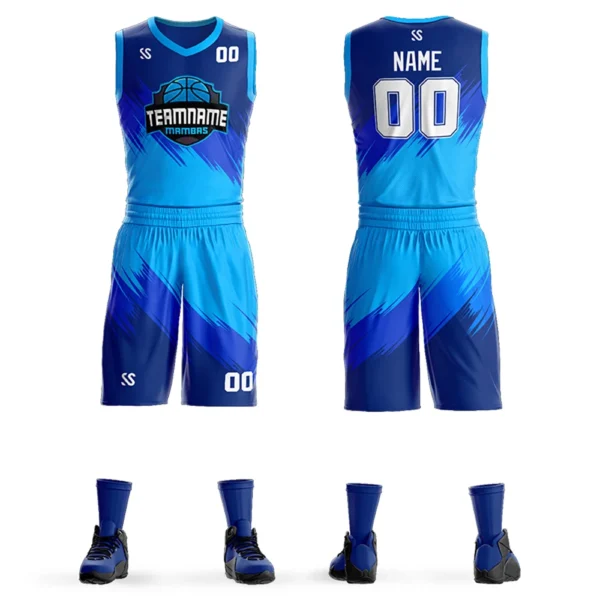 Custom College League Basketball Jersey Set Design Printing Name Number Personalized Graffiti Basketball Shirt With Shorts Men