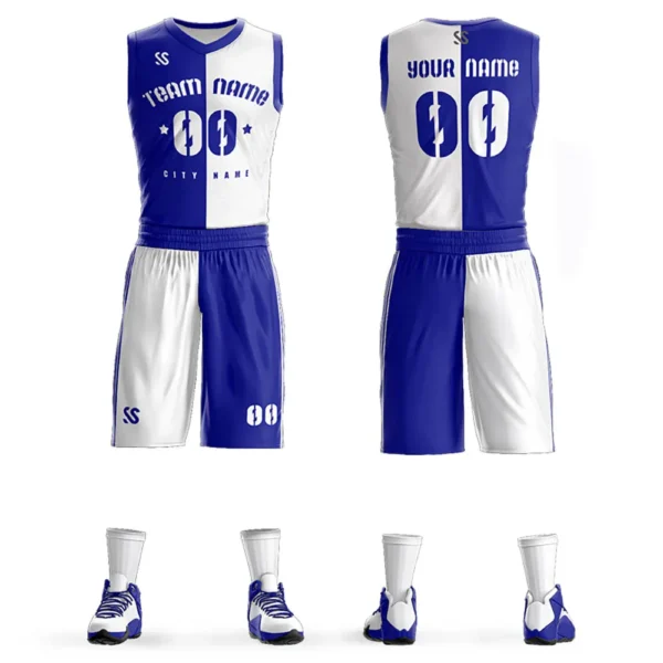 Custom Cheap Diy Basketball Jerseys Set Uniforms Kits Youth Men Basketball Shirts Shorts Suit Sports Clothes Mix Order