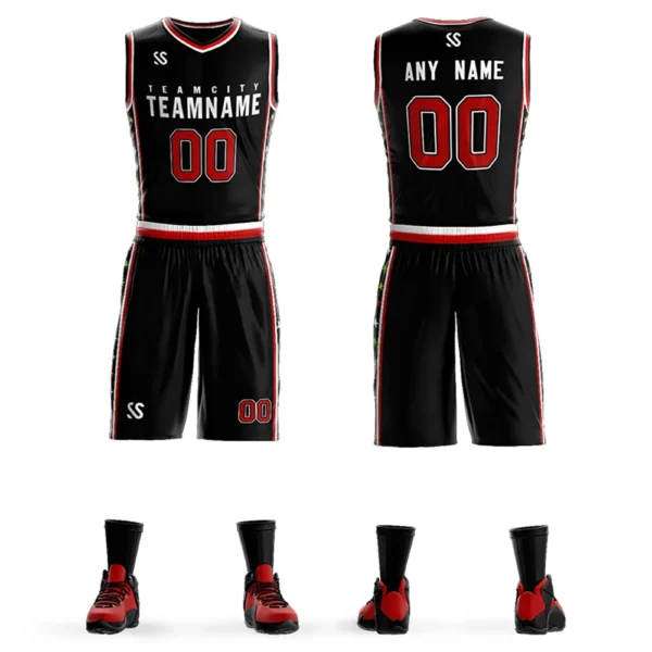 Custom DIY Men Basketball Jerseys Cheap Basketball Uniforms Sets Sleeveless Shirt Team Training Sport Jerseys Outdoor Clothes