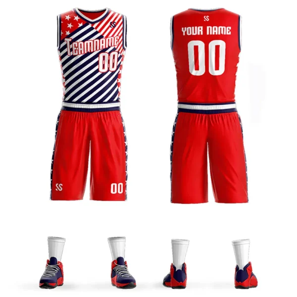 Cutom Wholesale Custom Men Kids Basketball Training Jersey Set Sport Kit Customized Basketball Jersey Uniforms Suit