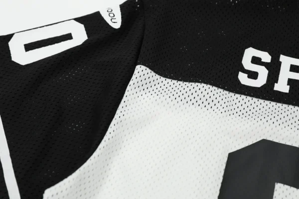 Men's 2025 Summer New American Football Jersey Plus Size Sweatshirt Mesh Short-sleeved T-shirt Top