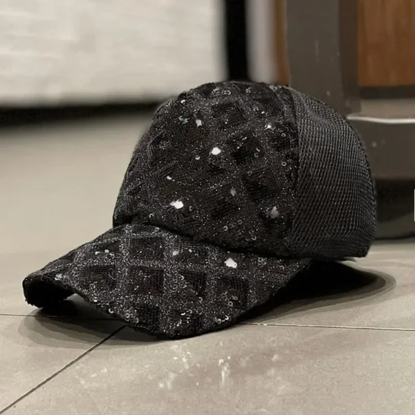 Women's Fashion Ponytail Cap Baseball Cap Street Casual Duck Tongue Cap Sunscreen Sun Hat Breathable Rebound Hat