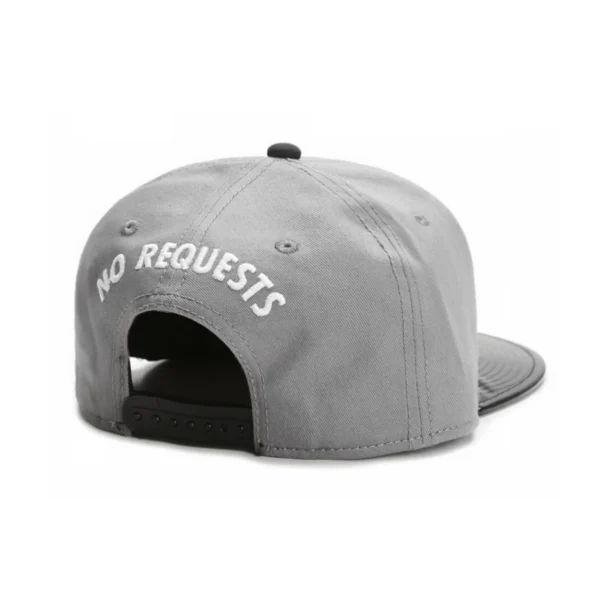 Stylish Cartoon Embroidered Adult Baseball Cap Playful Vinyl Record Brim Design Finger Pattern Hip Hop Flat Sun Hat