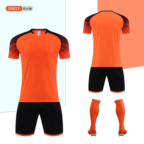 Large Size Adult Football Jerseys Sets Men's Summer Soccer Sweatshirt Personality Custom Letters Number Name T-shirt