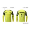 Custom Goalkeeper Jersey Padded Soccer Goalie Shirt Goalkeeper Kit Personalized for Boys Youth Adults with Name Number