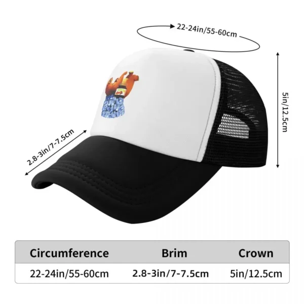 Grizzy And Lemmings Cap Fashion Casual Mesh Baseball Caps Adjustable Hat Hip Hop Summer Unisex Baseball Hats Polychromatic