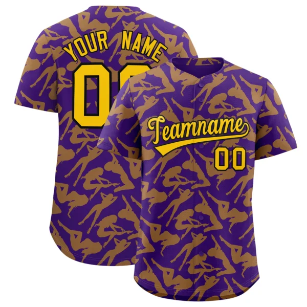 Custom Full Button Girls Baseball Jersey Stitched Name Number Personalized Polyester Softball Uniforms