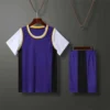 Boys Sports Suit Girls Basketball Soccer Jerseys Sets Summer Ball Clothing Outfit Kids Short Sleeve Round Neck Tops Shorts 2Pcs
