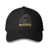 "NOPE" Funny Dog Owner Trucker Hat - Adjustable Snapback Baseball Cap with Cartoon Design, Breathable Mesh Back