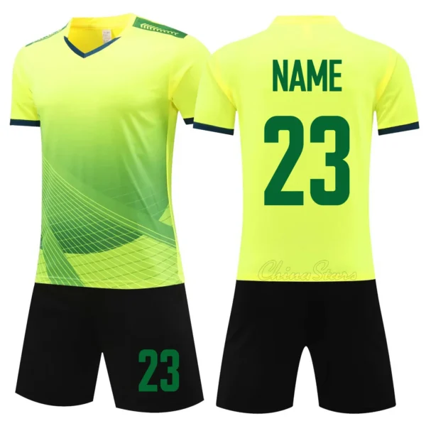 Customized Soccer Jerseys Shorts With Pockets Men Women Soccer Jersey Set Breathable Kids Adults Football Uniform Playball Wear