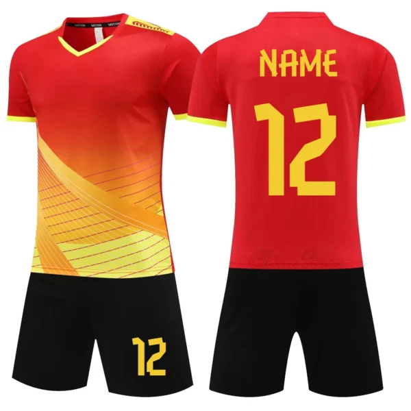 Customized Soccer Jerseys Shorts With Pockets Men Women Soccer Jersey Set Breathable Kids Adults Football Uniform Playball Wear