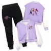 Baseball Jersey Cartoon New Casual Jacket Two-color Splicing Suitable for Spring and Autumn