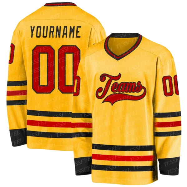 NewFashion Custom Name Number Player Colorful Retro 3DPrint Unisex Harajuku Pullover Casual Hockey Shirts Jersey Long Sleeves S5