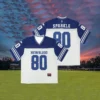 Men's 2025 Summer New American Football Jersey Plus Size Sweatshirt Mesh Short-sleeved T-shirt Top