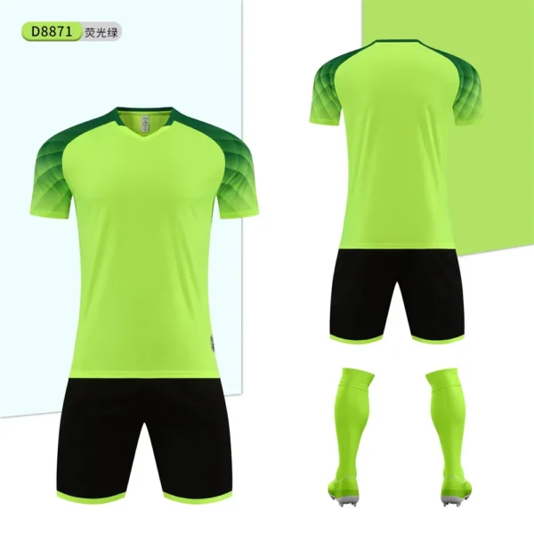 Large Size Adult Football Jerseys Sets Men's Summer Soccer Sweatshirt Personality Custom Letters Number Name T-shirt