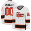 Custom Name & Team White Pink-Light Blue 3D Printed Fashion Men's Hockey Jersey Summer Unisex Casual Jersey Sweatshirt BQ-04
