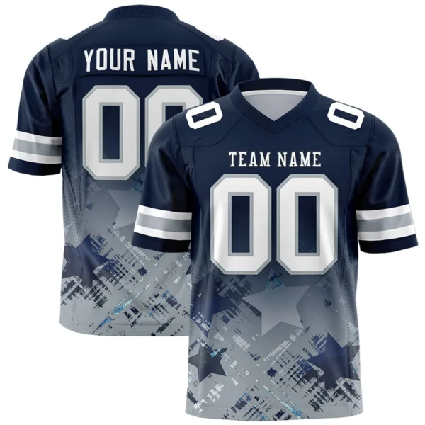 Custom Men's Letter Stitched American Football Jersey Breathable Rugby Uniform Sports Tops T-Shirts Men Clothing