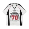 European and American Street Fashion Brands Loose Fit for Couples American Retro Sports Jerseys Short Sleeved Football Jerseys