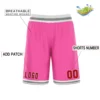 Custom Women College Basketball Shorts Double Side Custom Basketball Uniform Fashion Throwback Brand Print Numer Name 17 Color