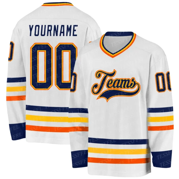 NewFashion Custom Name Number Player Colorful Retro 3DPrint Unisex Harajuku Pullover Casual Hockey Shirts Jersey Long Sleeves S5