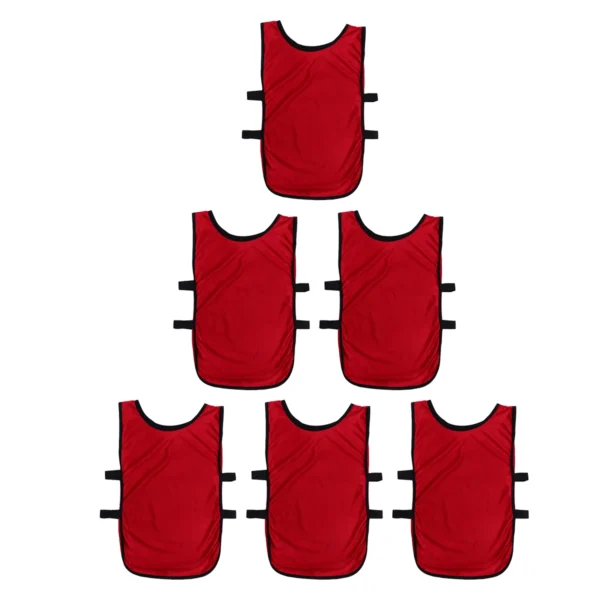 6pcs Training Vest for Football Soccer Basketball Quickly-dry Breathable Jerseys Adult Sports Game Waistcoat