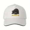 "NOPE" Funny Dog Owner Trucker Hat - Adjustable Snapback Baseball Cap with Cartoon Design, Breathable Mesh Back